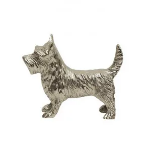 Talence Metal Scottie Dog Sculpture by French Country Collection, a Statues & Ornaments for sale on Style Sourcebook