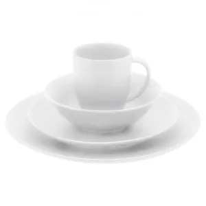 VTWonen Michallon Porcelain Dinner Set, 16 Piece, Raw White by vtwonen, a Dinner Sets for sale on Style Sourcebook