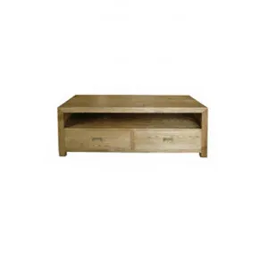 Roanne Timber 2 Drawer TV Unit, 140cm, Antique Natural by Montego, a Entertainment Units & TV Stands for sale on Style Sourcebook
