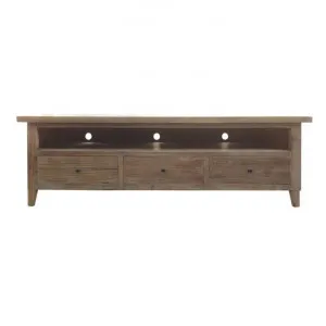 Bacchus Reclaimed Elm Timber 3 Drawer TV Unit, 180cm by Montego, a Entertainment Units & TV Stands for sale on Style Sourcebook