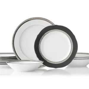 Noritake Regent Platinum Fine Porcelain 12 Piece Dinner Set by Noritake, a Dinner Sets for sale on Style Sourcebook