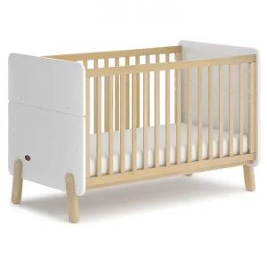 Boori Natty Wooden Convertible Cot Bed, Barley White / Almond by Boori, a Cots & Bassinets for sale on Style Sourcebook