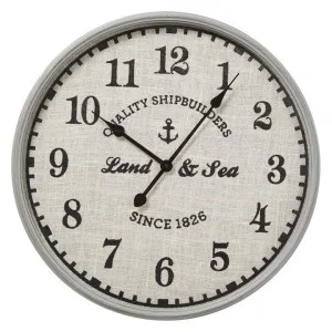 Land & Sea Round Wall Clock, 60cm by Casa Uno, a Clocks for sale on Style Sourcebook