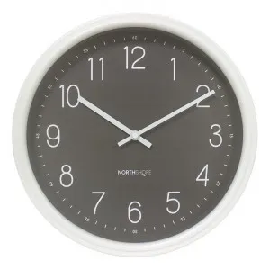 Northshore Aparto Round Wall Clock, 34cm, Dark Grey / White by Northshore, a Clocks for sale on Style Sourcebook