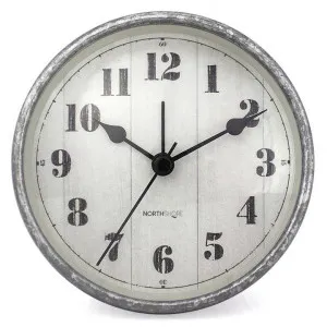 Northshore Bossa Alarm Clock, Antique Silver by Northshore, a Clocks for sale on Style Sourcebook