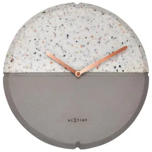 Nextime Conrazzo Concrete & Terrazzo Round Wall Clock, 32cm by NexTime, a Clocks for sale on Style Sourcebook