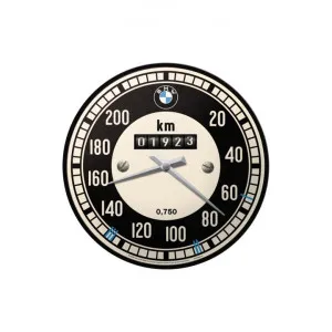 Nostalgic-Art Metal Round Wall Clock, BMW Speedometer, 30cm by Nostalgic-Art, a Clocks for sale on Style Sourcebook
