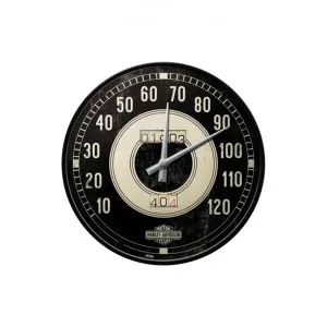 Nostalgic-Art Metal Round Wall Clock, Harley Davidson Speedometer, 30cm by Nostalgic-Art, a Clocks for sale on Style Sourcebook