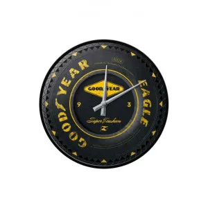 Nostalgic-Art Metal Round Wall Clock, Goodyear Tire, 30cm by Nostalgic-Art, a Clocks for sale on Style Sourcebook