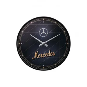 Nostalgic-Art Metal Round Wall Clock, Mercedes Benz Gold, 30cm by Nostalgic-Art, a Clocks for sale on Style Sourcebook