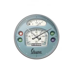 Nostalgic-Art Metal Round Wall Clock, Vespa Speedometer, 30cm by Nostalgic-Art, a Clocks for sale on Style Sourcebook