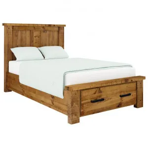 Oxley Pine Timber Bed with End Drawers, King Single by Dodicci, a Beds & Bed Frames for sale on Style Sourcebook