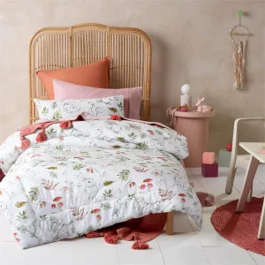 Happy Kids Story Time Cotton Quilt Comforter Set, Single, White by Happy Kids, a Bedding for sale on Style Sourcebook