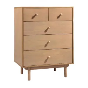 Rafflie Wooden 5 Drawer Tallboy by Dodicci, a Dressers & Chests of Drawers for sale on Style Sourcebook