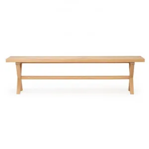 Macon American Oak Timber Trestle Dining Bench, 290cm by Ambience Interiors, a Dining Tables for sale on Style Sourcebook