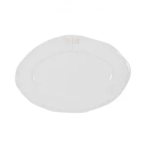 Ecoche Stoneware Oval Platter, Small, White by French Country Collection, a Plates for sale on Style Sourcebook