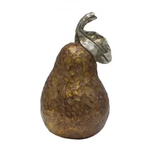 Hakeim Gold Pear Ornament, Large by French Country Collection, a Statues & Ornaments for sale on Style Sourcebook
