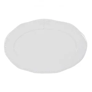 Ecoche Stoneware Oval Platter, Large, White by French Country Collection, a Plates for sale on Style Sourcebook