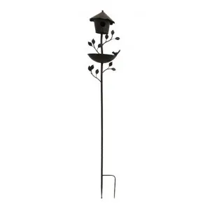 Pradinas Metal Birdhouse Garden Stake by French Country Collection, a Statues & Lawn Ornaments for sale on Style Sourcebook