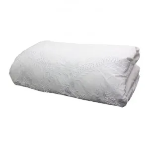 Embelli Embroidered Cotton Duvet Cover, King by French Country Collection, a Bedding for sale on Style Sourcebook