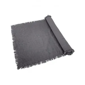 Avani Cotton Table Runner, 180x40cm, Charcoal by j.elliot HOME, a Table Cloths & Runners for sale on Style Sourcebook