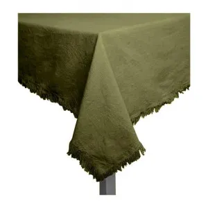 Avani Cotton Tablecloth, 250x150cm, Olive by j.elliot HOME, a Table Cloths & Runners for sale on Style Sourcebook