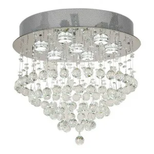 Savina Crystal Droplet Flush Mount Ceiling Light, Medium by Telbix, a Spotlights for sale on Style Sourcebook