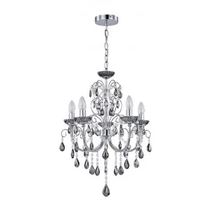Rovert Metal & Crystal Droplet Chandelier, Small by Lexi Lighting, a Chandeliers for sale on Style Sourcebook