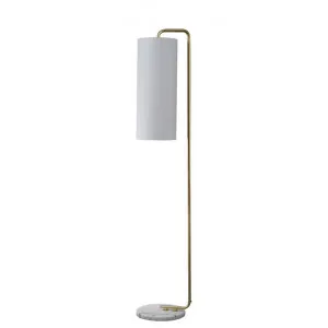 Adele Marble & Metal Base Floor Lamp by Lexi Lighting, a Floor Lamps for sale on Style Sourcebook