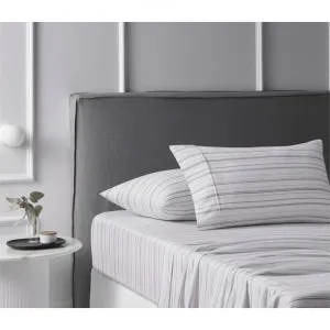 Accessorize Weathered Stripe Cotton Flannelette Sheet Set, Single by Accessorize Bedroom Collection, a Bedding for sale on Style Sourcebook