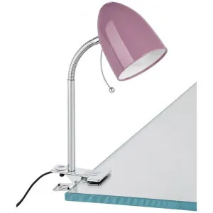 Lara Metal Adjustable Clamp Desk Lamp, Purple by Eglo, a Desk Lamps for sale on Style Sourcebook
