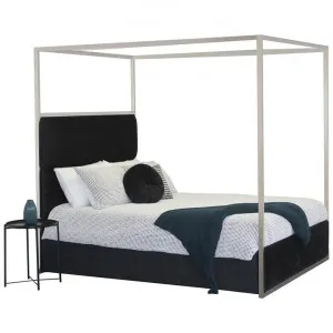 Westbourne Metal & Velluto 4 Poster Bed, King by Brighton Home, a Beds & Bed Frames for sale on Style Sourcebook