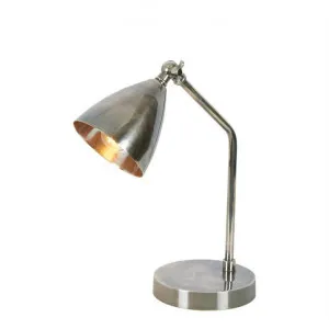 Hastings Metal Desk Lamp, Antique Silver by Emac & Lawton, a Desk Lamps for sale on Style Sourcebook