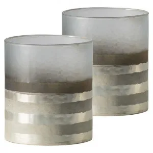 Naval Frosted Glass Votive, Small, Set of 2 by Casa Bella, a Candle Holders for sale on Style Sourcebook