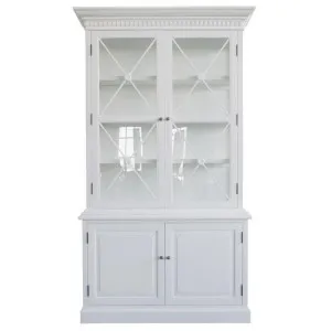Varroville Birch Timber 2 Door Display Hutch Cabinet, Matt White by Manoir Chene, a Cabinets, Chests for sale on Style Sourcebook