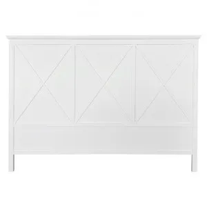 Aston Birch Timber Bed Headboard, King, Matt White by Manoir Chene, a Bed Heads for sale on Style Sourcebook