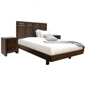 Kenelda Mountain Ash Timber 3 Piece Platform Bed & Bedside Suite, Queen by Hanson & Co., a Bedroom Sets & Suites for sale on Style Sourcebook