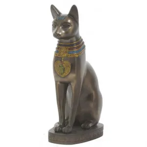 Veronese Cold Cast Bronze Coated Egyptian Mythology Figurine, Bastet, Large by Veronese, a Statues & Ornaments for sale on Style Sourcebook