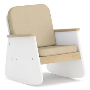 Boori Tidy Wooden Junior Rocking Chair, Barley White / Almond by Boori, a Kids Chairs & Tables for sale on Style Sourcebook