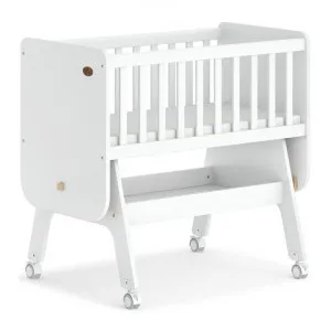 Boori Neat Wooden Rocking Cradle, Barley White / Almond by Boori, a Cots & Bassinets for sale on Style Sourcebook