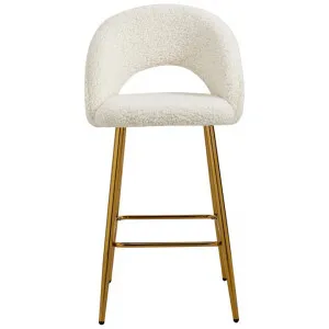Vicky Faux Lambswool Bar Stool, Set of 2 by ArteVista Emporium, a Bar Stools for sale on Style Sourcebook