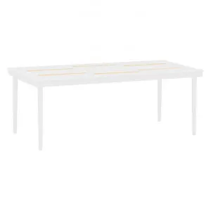 Indosoul Slim Metal Outdoor Coffee Table, 120cm, White by Indosoul, a Tables for sale on Style Sourcebook