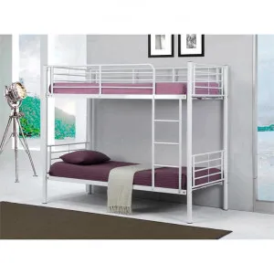 Seattle Metal Bunk Bed, Single, White by AusFurniture, a Kids Beds & Bunks for sale on Style Sourcebook