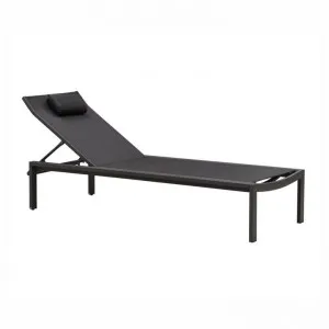 Indosoul Florida Metal Sun Lounger, Charcoal by Indosoul, a Outdoor Sunbeds & Daybeds for sale on Style Sourcebook