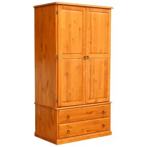 Edensor New Zealand Pine Timber 2 Door 2 Drawer Wardrobe by Rivendell Furniture, a Wardrobes for sale on Style Sourcebook