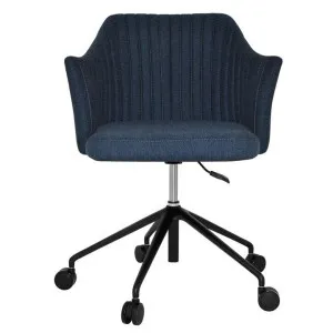 Coogee Commercial Grade Gravity Fabric Gas Lift Office Armchair, V2, Navy / Black by Eagle Furn, a Chairs for sale on Style Sourcebook