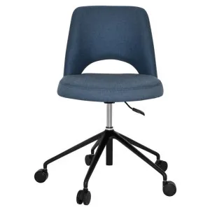 Albury Commercial Grade Gravity Fabric Gas Lift Office Chair, V2, Denim / Black by Eagle Furn, a Chairs for sale on Style Sourcebook