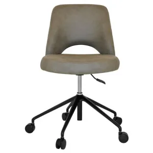 Albury Commercial Grade Pelle / Benito Fabric Gas Lift Office Chair, V2, Sage / Black by Eagle Furn, a Chairs for sale on Style Sourcebook