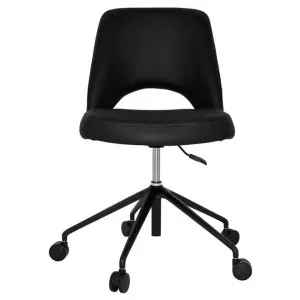 Albury Commercial Grade Vinyl Gas Lift Office Chair, V2, Black by Eagle Furn, a Chairs for sale on Style Sourcebook