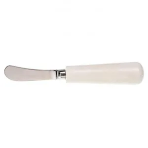 Lulia Marble Handle Pate Knife, White by Casa Uno, a Cutlery for sale on Style Sourcebook